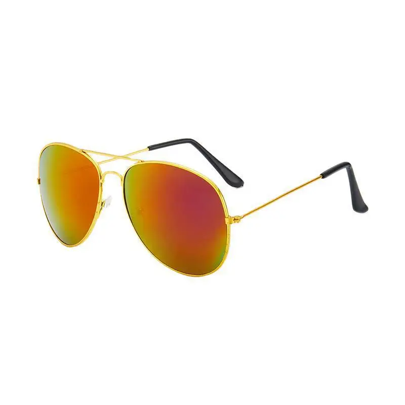 Selling Cheap Sun Glasses Mirror UV400 Classic Pilots Vintage Outdoor Eyewear Color Film Frame Colorful Reflective Sunglasses