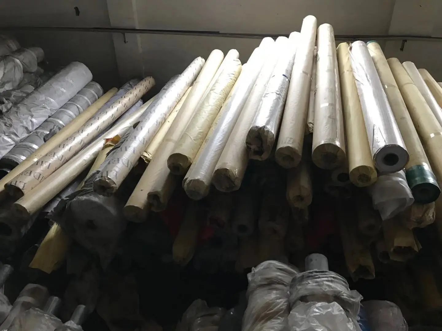 Coated Polyester Fabric Stock Lot B grade for PVC Tarpaulin Cover Truck Cover Tent Awning   Economically Styled for Use