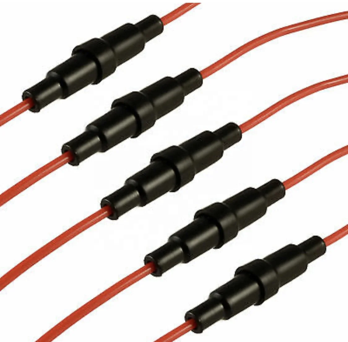 High quality Fuse Holder with wire for 5x20mm glass fuse Screw Type 20 AWG Wire 5 x 20mm Inline Fuse Holder