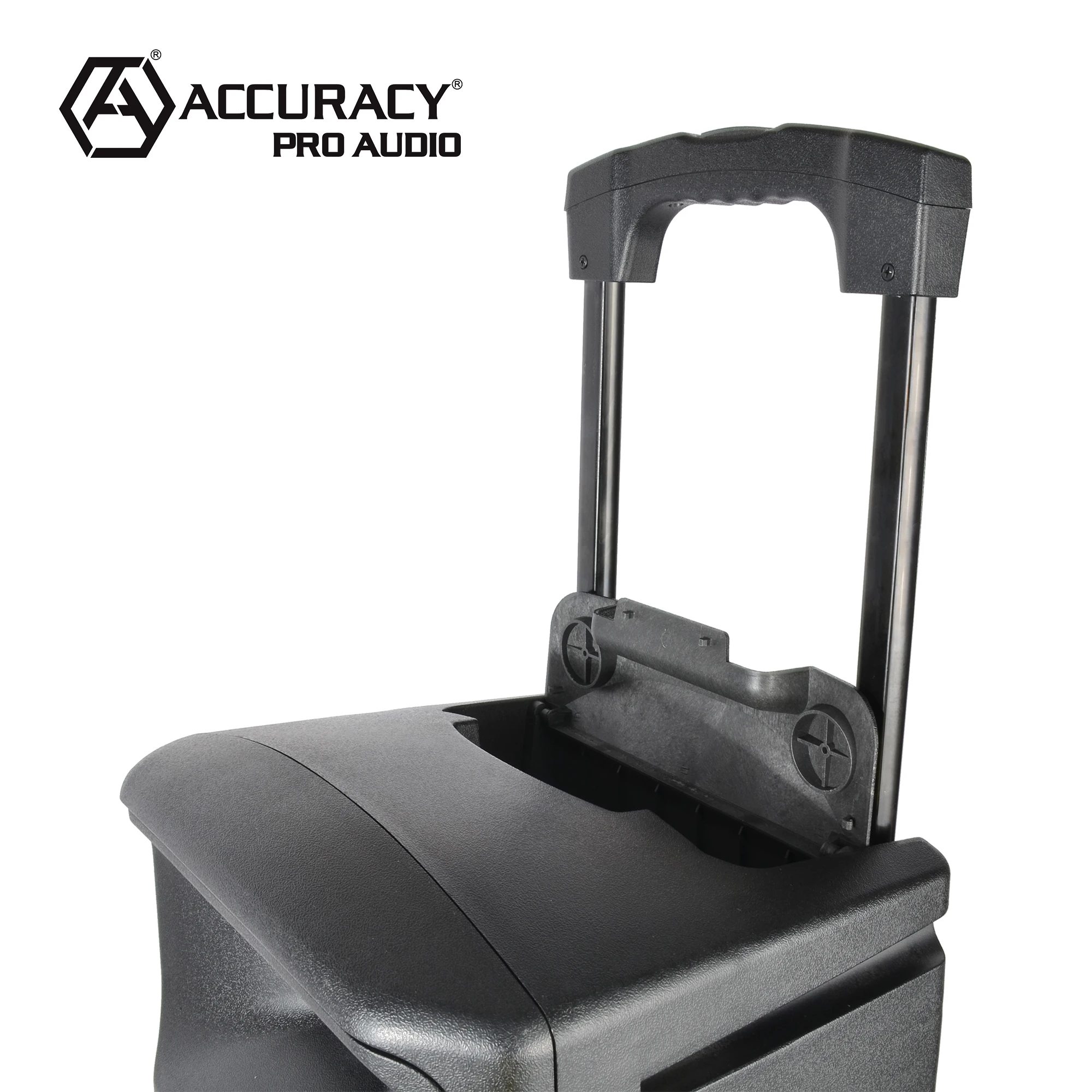 Accuracystands   10 Inch Plastic Subwoofer Battery Powered Pa System DSP Wireless Portable Active Speaker