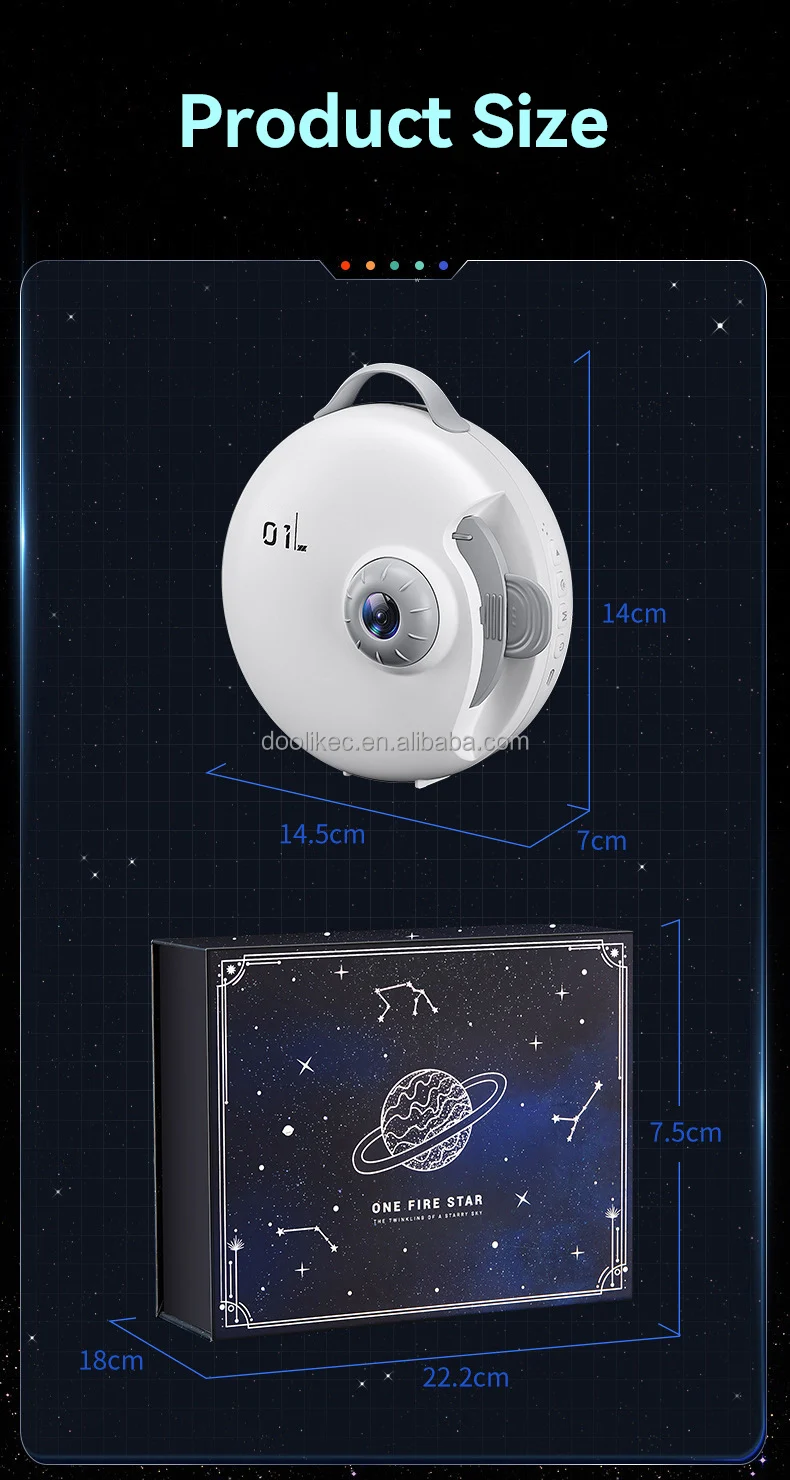 Sky Space Star Projection Baby Star Moon Led Smart Night Light Cloud Galaxy Projector Lamp For Kids