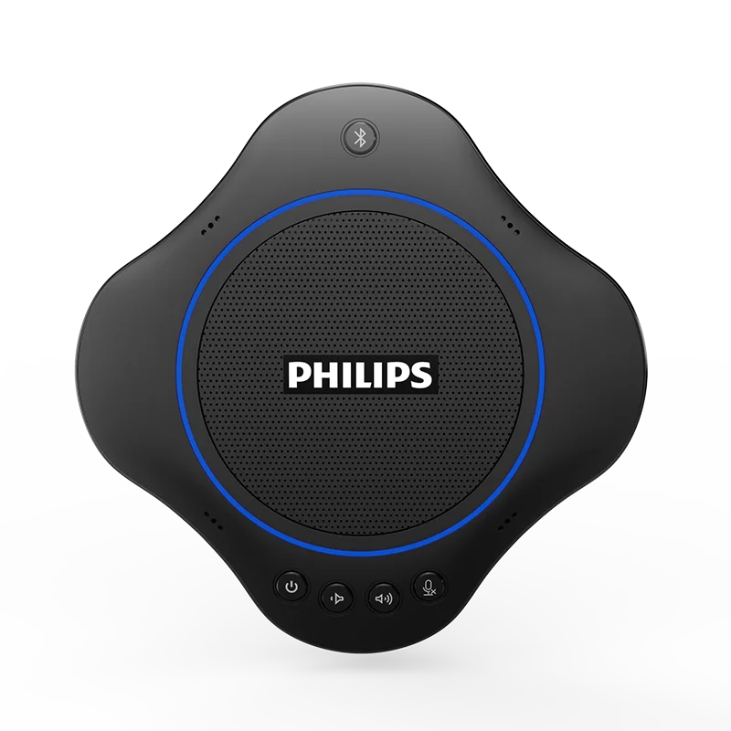 Philips Intelligent Wireless Conference Speaker Audio Conference System Portable Omnidirectional Microphone With Speaker PSE0500