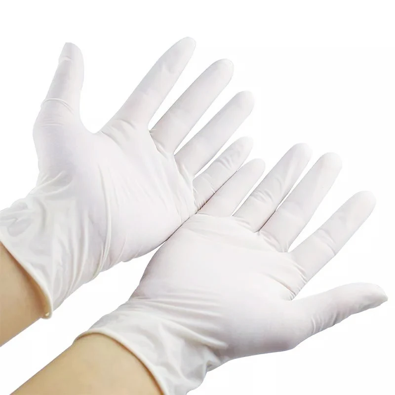 Заводские латексные перчатки без порошка, нестерильные медицинские латексные перчатки, оптовая продажа (1600073837620)
