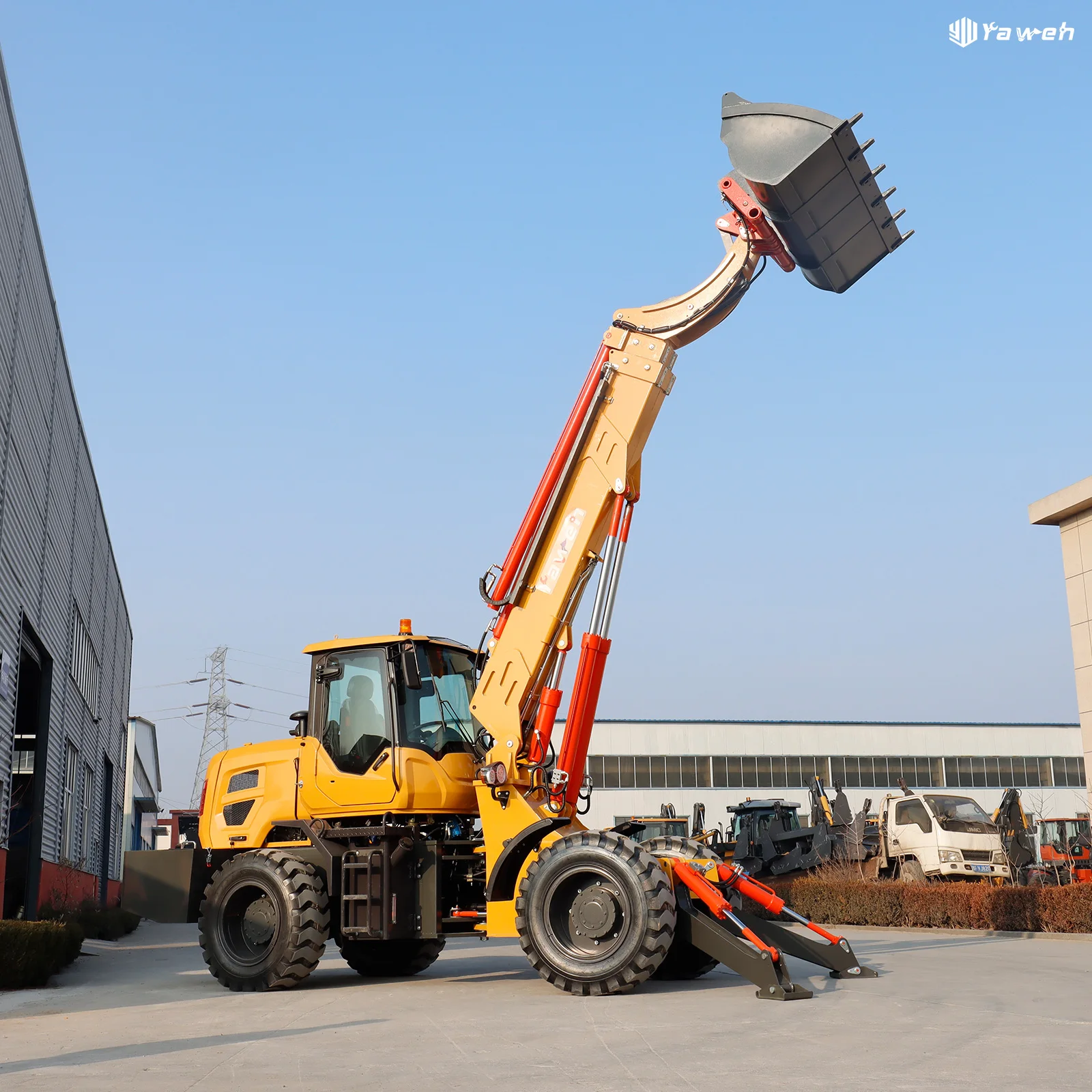 Yaweh T3000 3 ton multifunction Mini telescopic handler telehandler telescopic loader