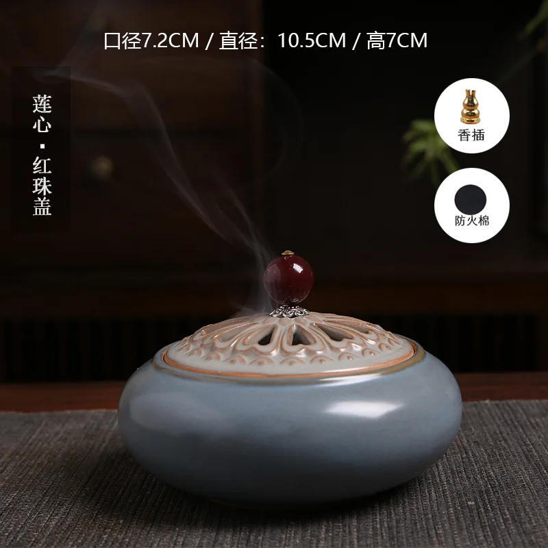 Incense Burner Ceramic Creative Household Indoor Incense Burner Agarwood Tower Aromatherapy Incense Burner