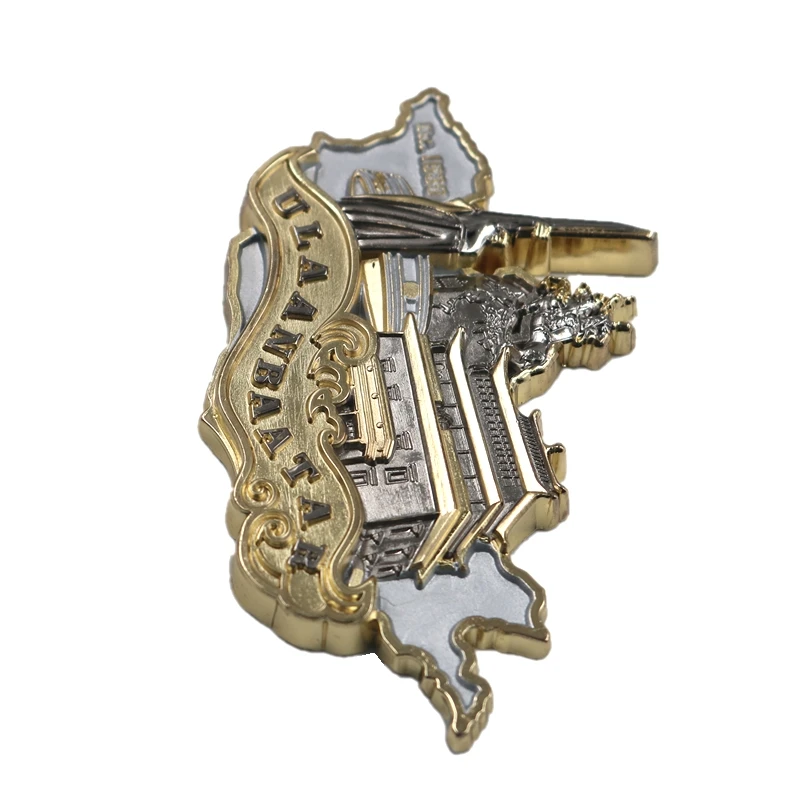 High quality new design souvenir custom engrave logo vintage design metal zinc alloy 3D fridge magnet