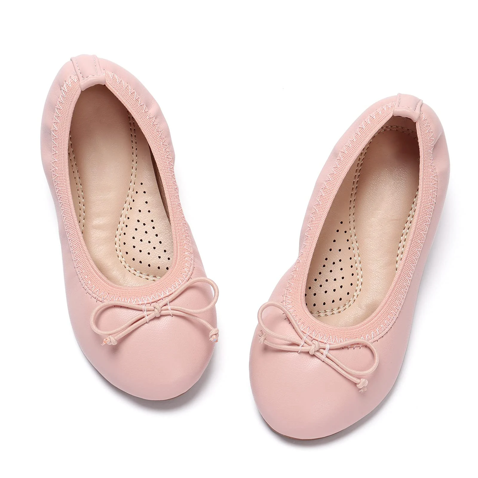 Custom Logo Casual Cute Bow Toddler Little Girls Dress Ballet Mary Jane Flat Shoes