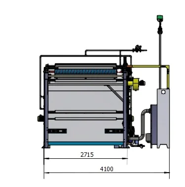 Large capacity steamer for reactive solution pigmen solution