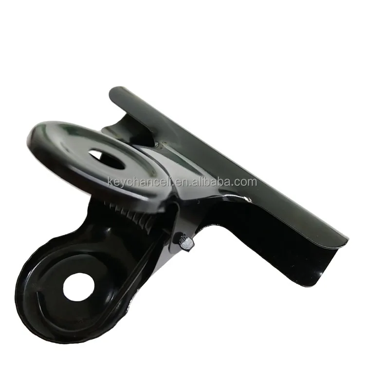 75mm black stainless steel office clips paper clip metal bulldog clip for bill receipt
