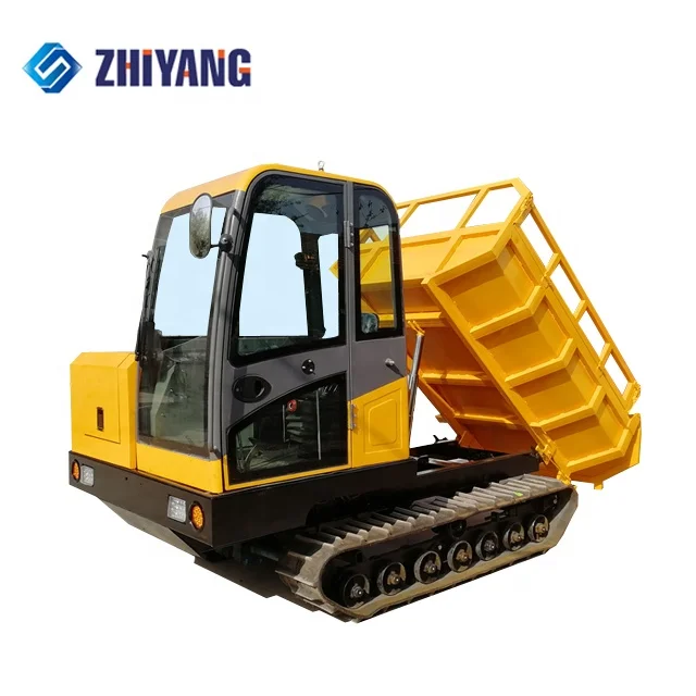 
Mini Crawler Dump Trucks with simple cabin from China 