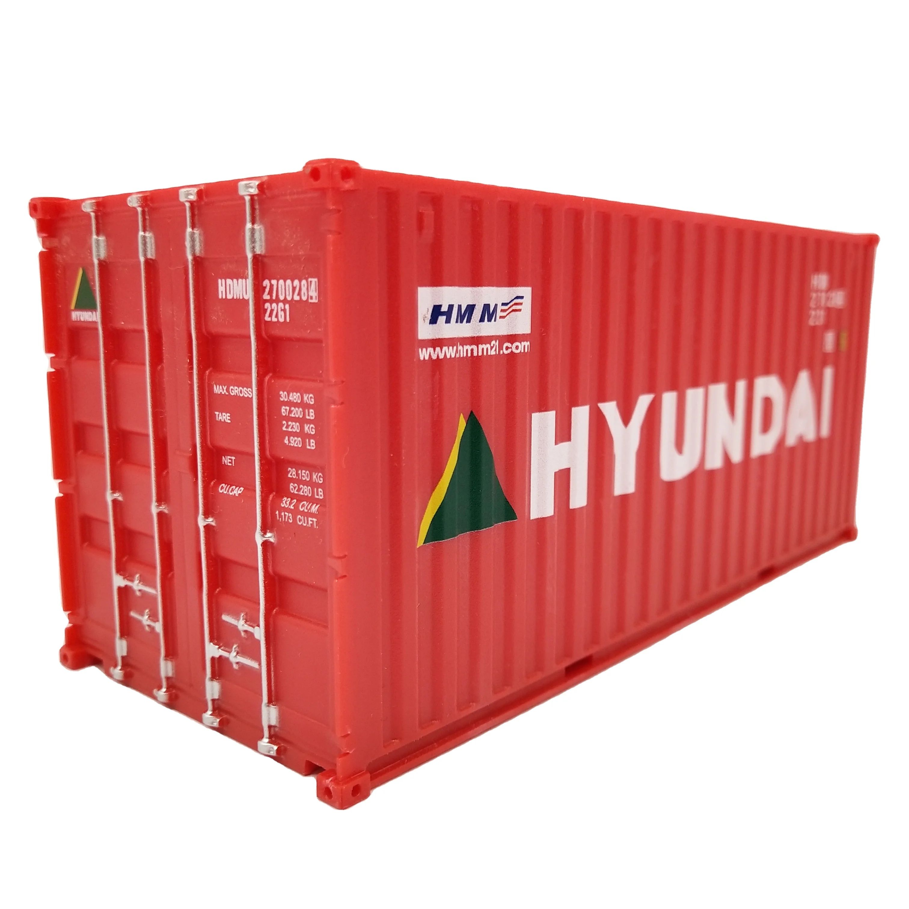 O.A.S Container Model Factory 20GP Plastic Crafts Shipping  Scale1:35 HYUNDAI Miniature Container Model