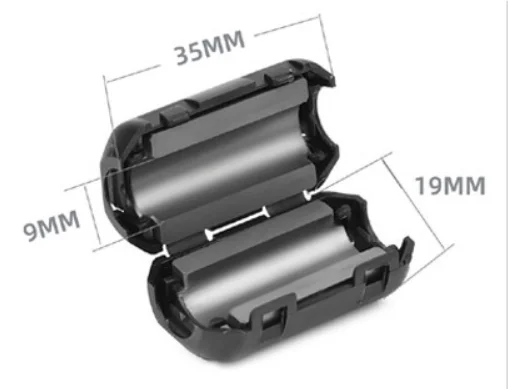 Manufacturer in Guangdong Buckle Filter Anti-interference Ferrite Core Snap On USB Cable