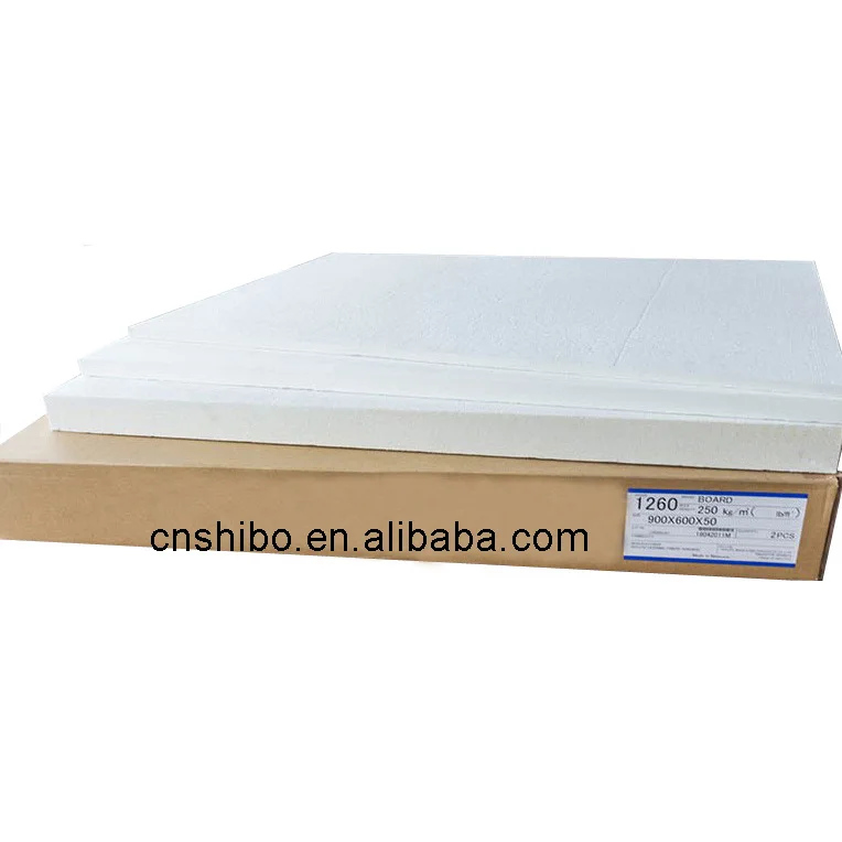Ceramic fiber board for thermal insulation