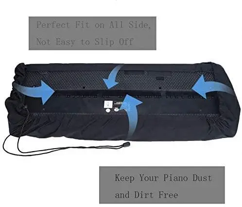 Free Sample Piano Keyboard Dust Cover for 61/88 Keys, Piano Protective Keyboard Cover, Waterproof Digital Piano Keyboard Bag