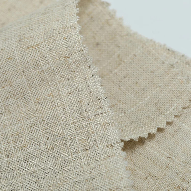 High Quality Custom 65% Linen 35% Rayon Soft Comfortable Sofa Plain Tri Blend Fabric