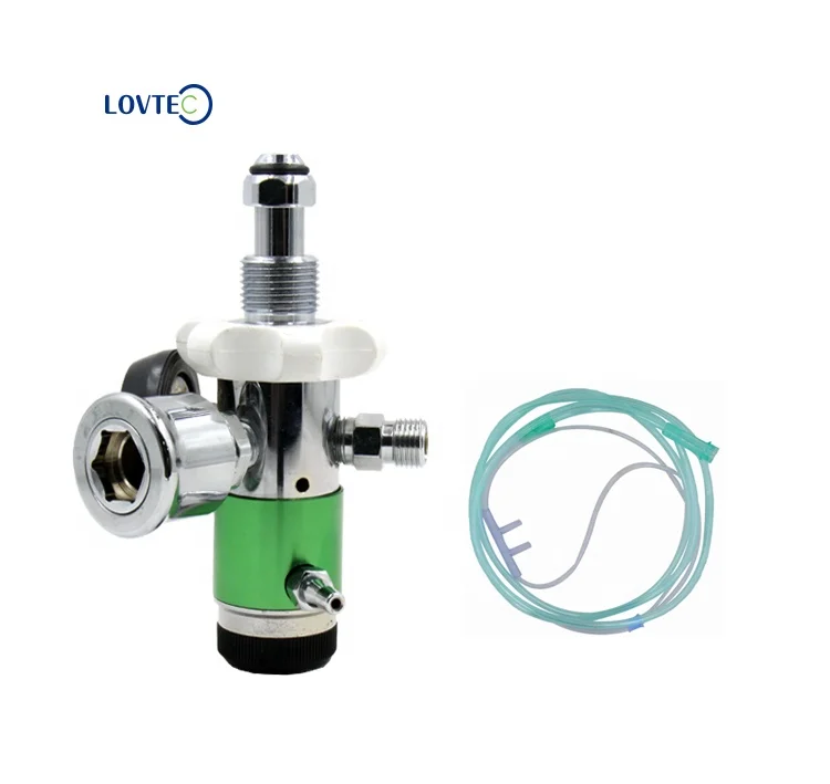 Airtech  Factory price high quality brass Oxigen regulator Adjustable Gas Pressure Multifunctional with outlet for cylinder