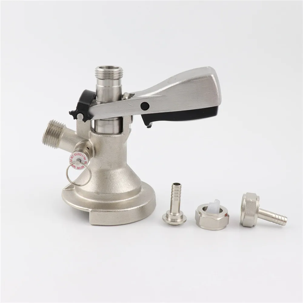 Beer Dispenser A G Type Keg Coupler With Pressure Relief Valve Draft Tap Dispenser Homebrew Head Connectors