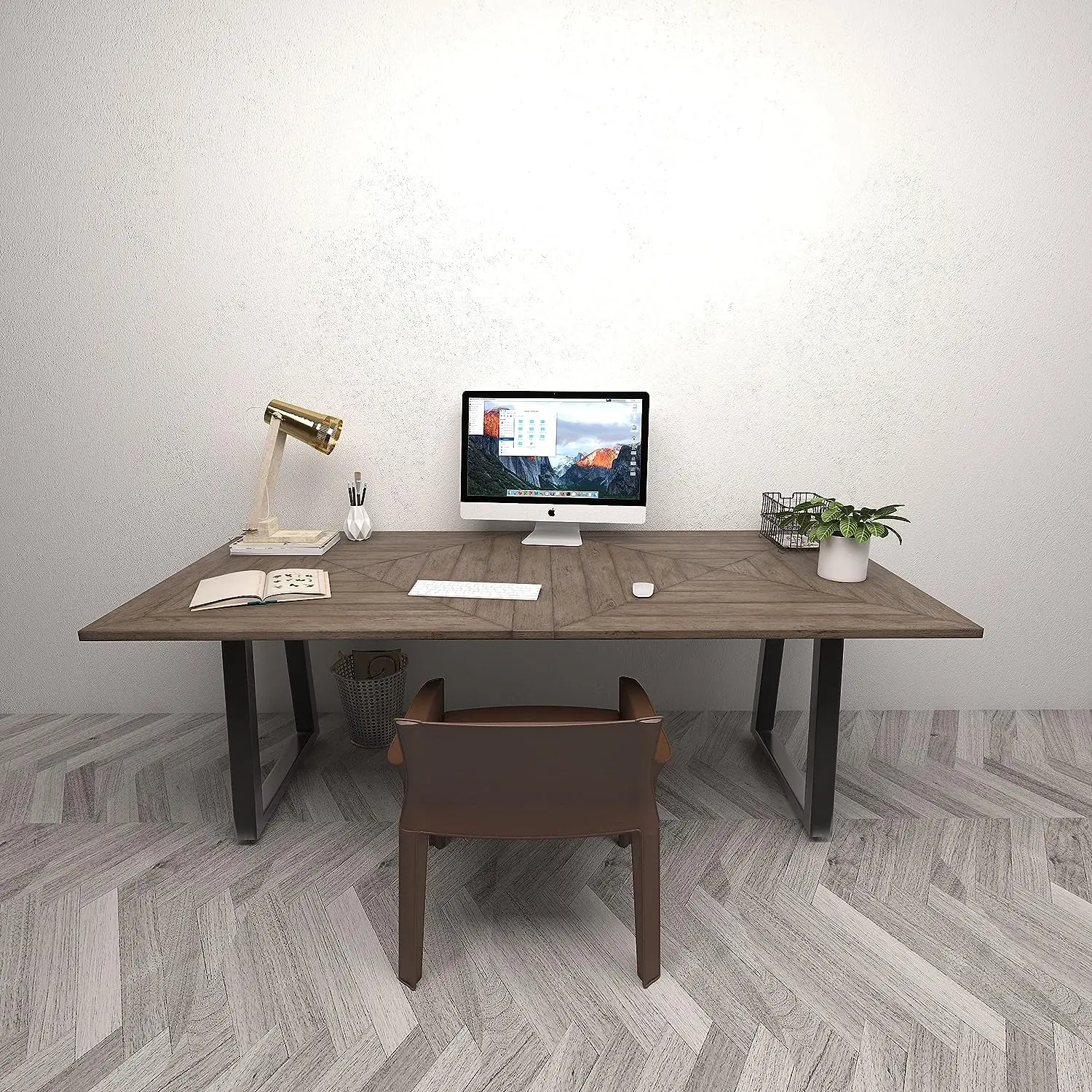 Metal Furniture Table Legs Custom Size Metal Steel Industrial Square Metal Black White Customized Products Modern Table Frame