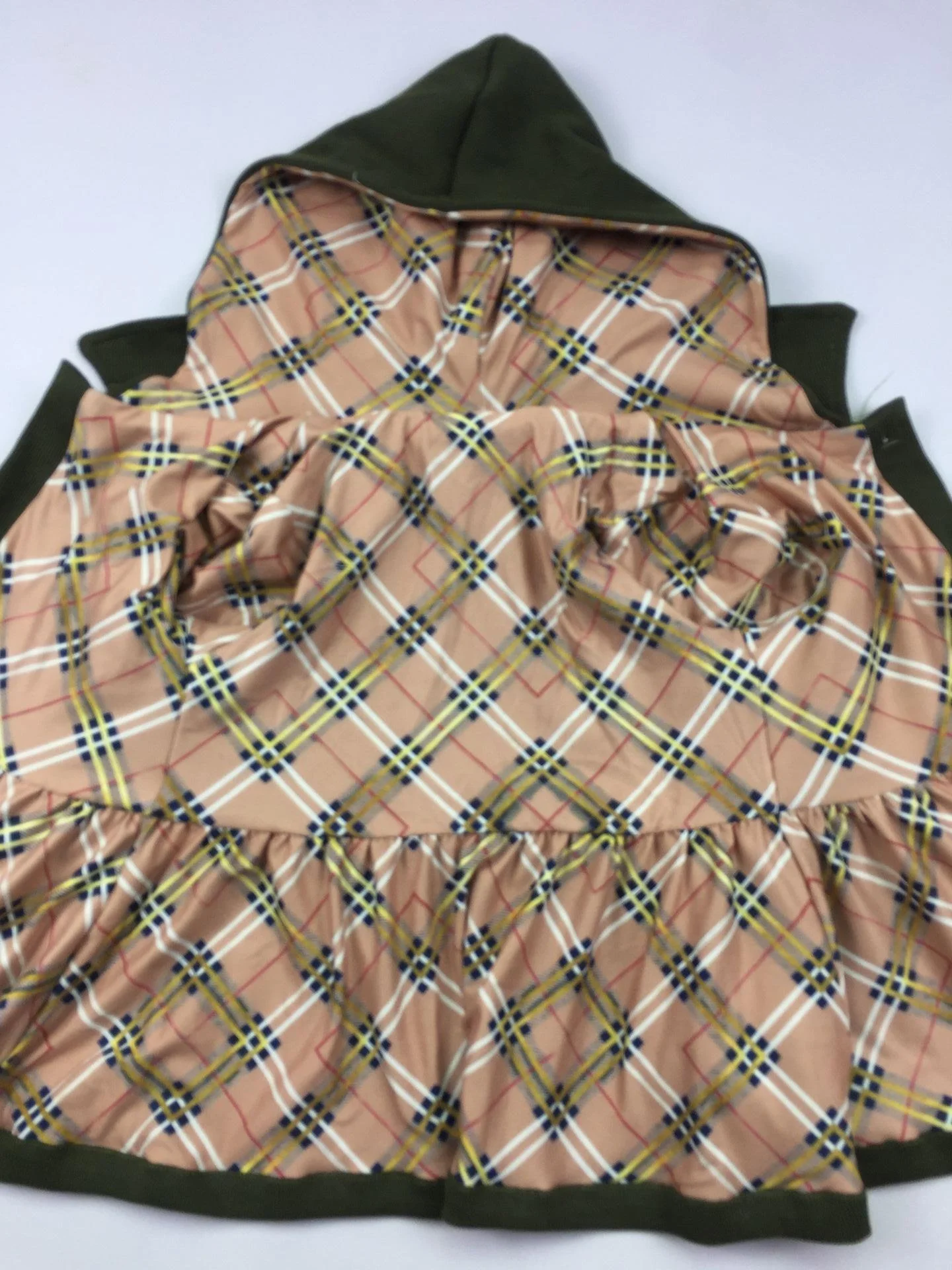 
RTS Fall/Winter Wholesale Jacket Infant Kids Baby Girls Kids Match Lining Hooded Button Hoodie Tops Clothes Coat 