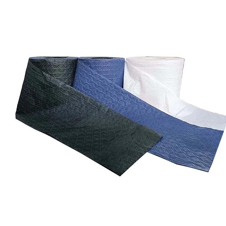 HC Dinner Kitchen Table Pocket Black Blue White Soft Toilet Tissue Paper Manufacturer