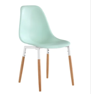 Hot sale wholesale PP plastic modern solid wooden fabric dining room chair design