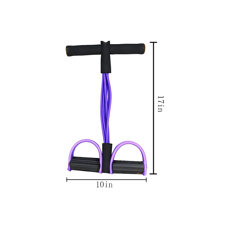 FANDING Pedal Resistance Band Super Light 4-Tube deep well pump Fitness Equipment Sit-up Pedal Foot Legs