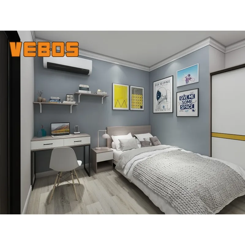 Китайская фабрика, деревянная современная мебель на заказ, маленькая мебель для квартир, компактная мебель для небольших квартир