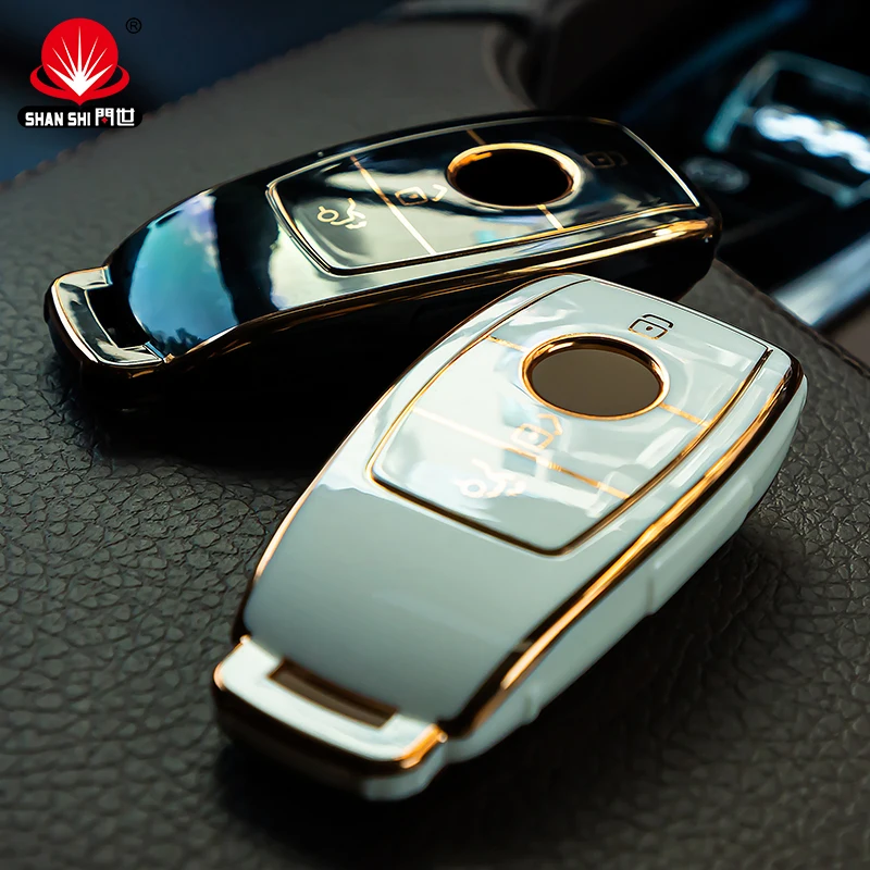 Colorful High Quality TPU Three-button Key Smart Car Key Cover For Benz A/C/E Class