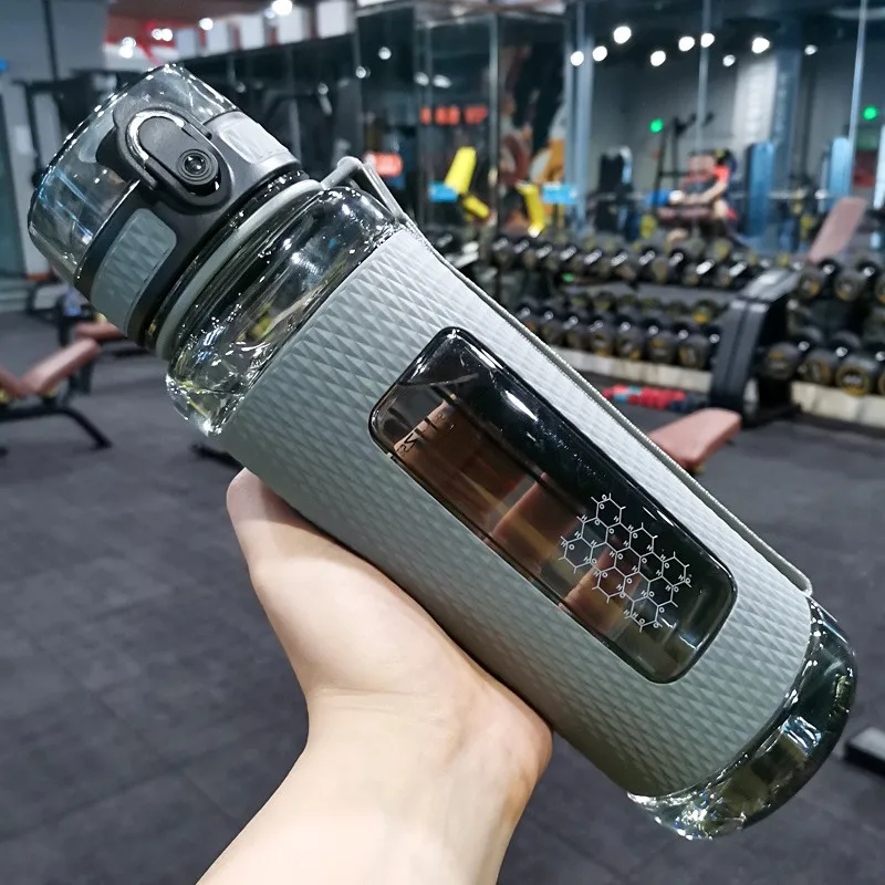 2023 Hot Selling Diamond Pattern Ion Energy BPA Free Silicon Sleeve Plastic Infuser Water Bottle