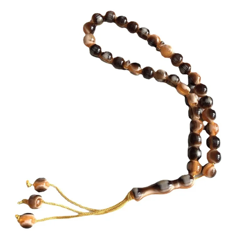 Camoufl Muslim 33pcs Tasbi Prayer Beads Bracelet Chanting Beads Braceletage