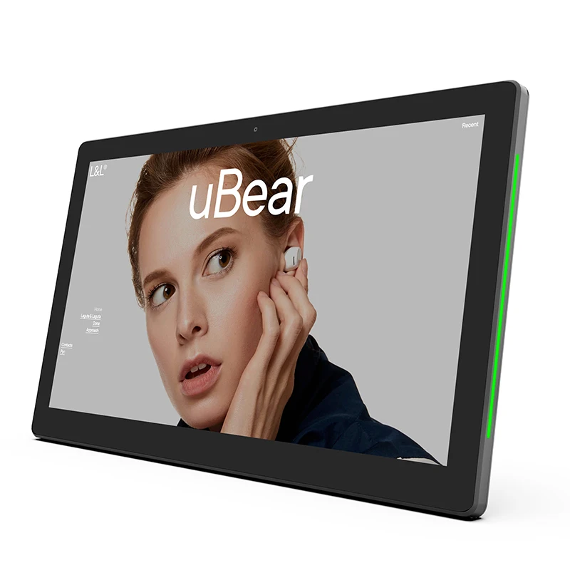 13' Super Thin Wall-mounted Android Touch Screen Monitor AD Tablet Smart Home LED Tablet High-Resolution Screen with POE Power