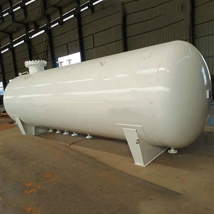 Horizontal Lpg Storage Gas Tank 40tons lpg tank for lpg gas station export to Zimbabwe