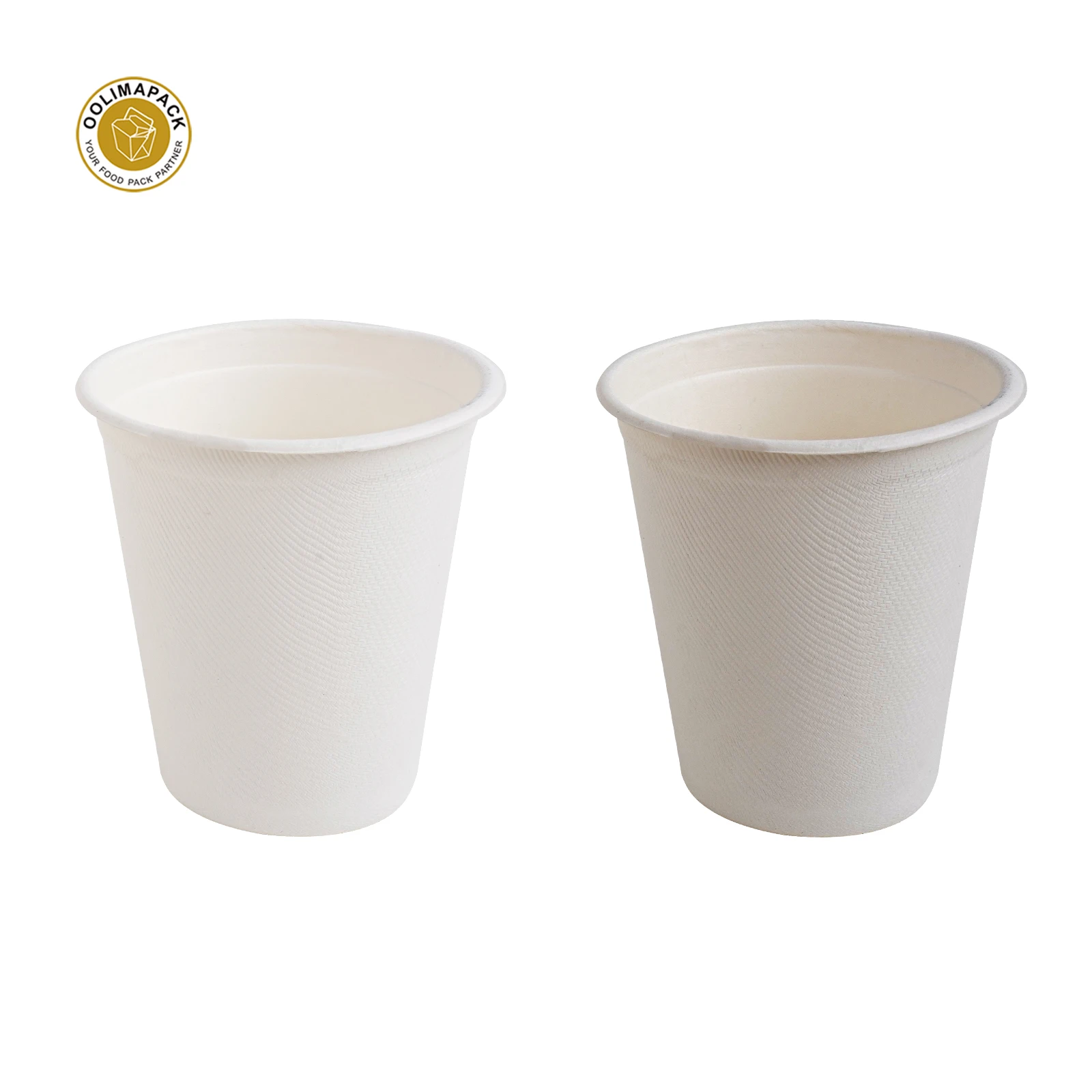 OOLIMA PACK Custom Printed Logo Rcycled Natural Sugarcane Bagasse Fiber with PFAS Free