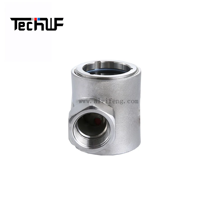 1inch Internal Thread Stainless Steel Sight Glass Flow Indicator with Plastic Float Ball