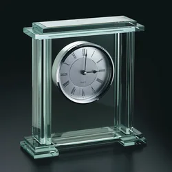 Glass And Metal Gift Mantel Alarm Clock Gift Clock