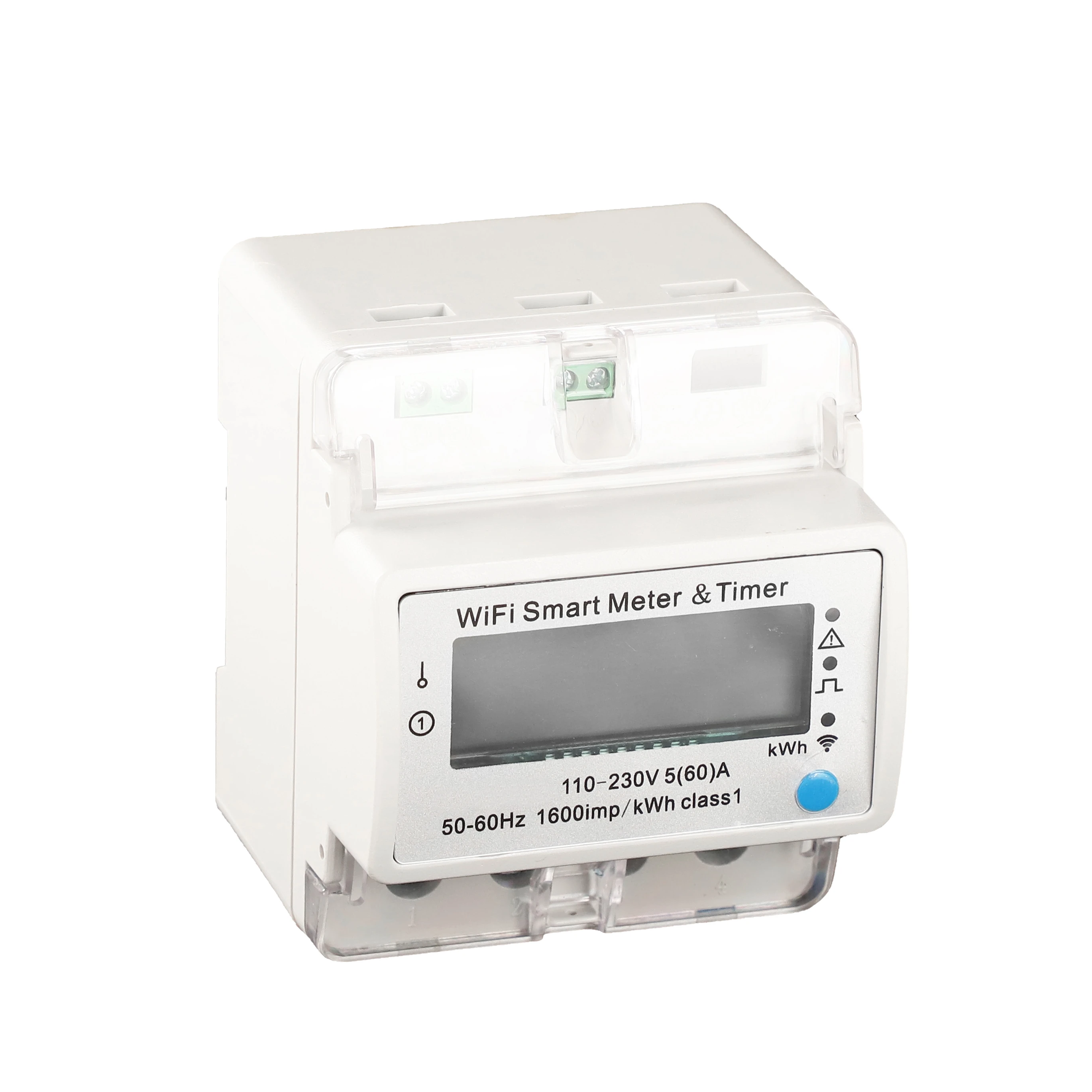 Single Phase Din Rail Wireless Smart WIFI Energy Meter Digital Electricity Meter TImer