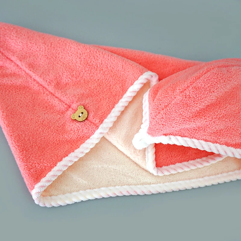 Personalized Super Absorbent Quick Dry Soft Magic Turban Custom Logo Microfiber Hair Towel Wrap Bath Towels