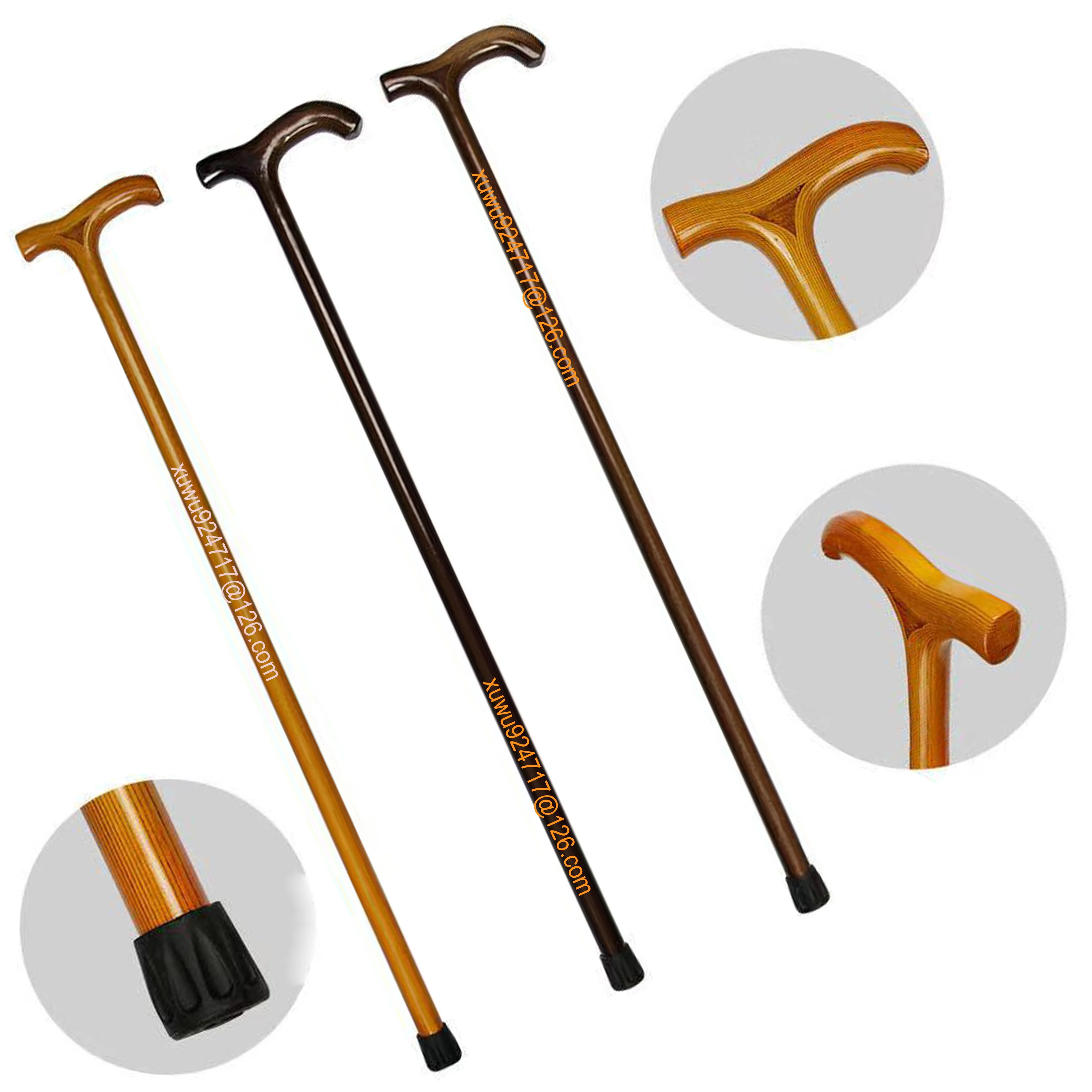 Hot Sale Colorful Wood Walking Stick Multi-Design Walking Cane Lightweight Wooden Walking Stick