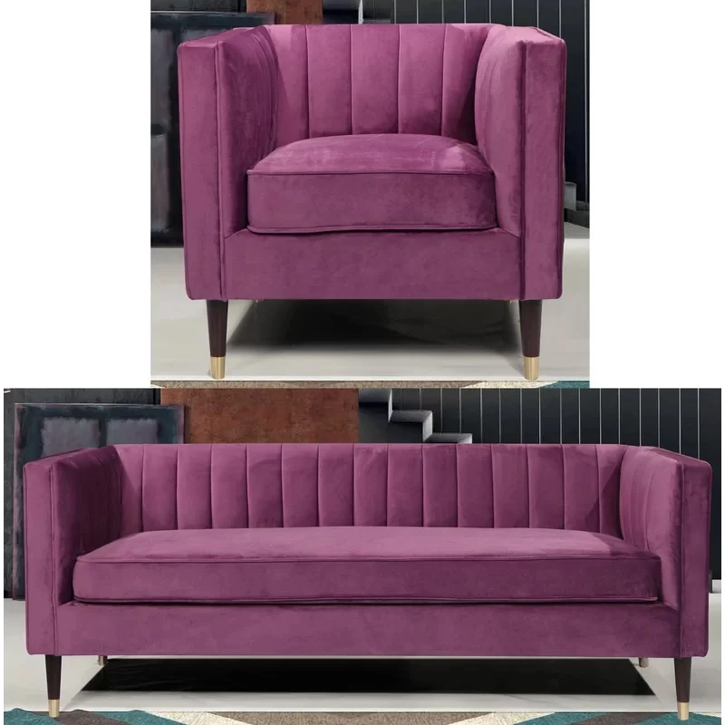 Модные наборы мебели для гостиной диван из античной ткани chesterfield