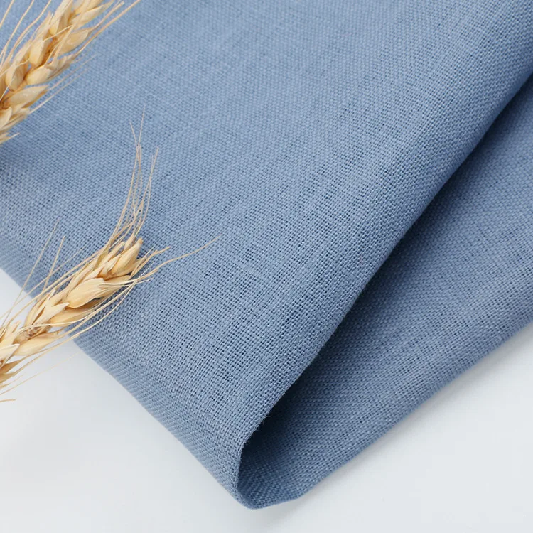 Factory Hot Selling High-quality 100% Linen Yarn Plain Fabric