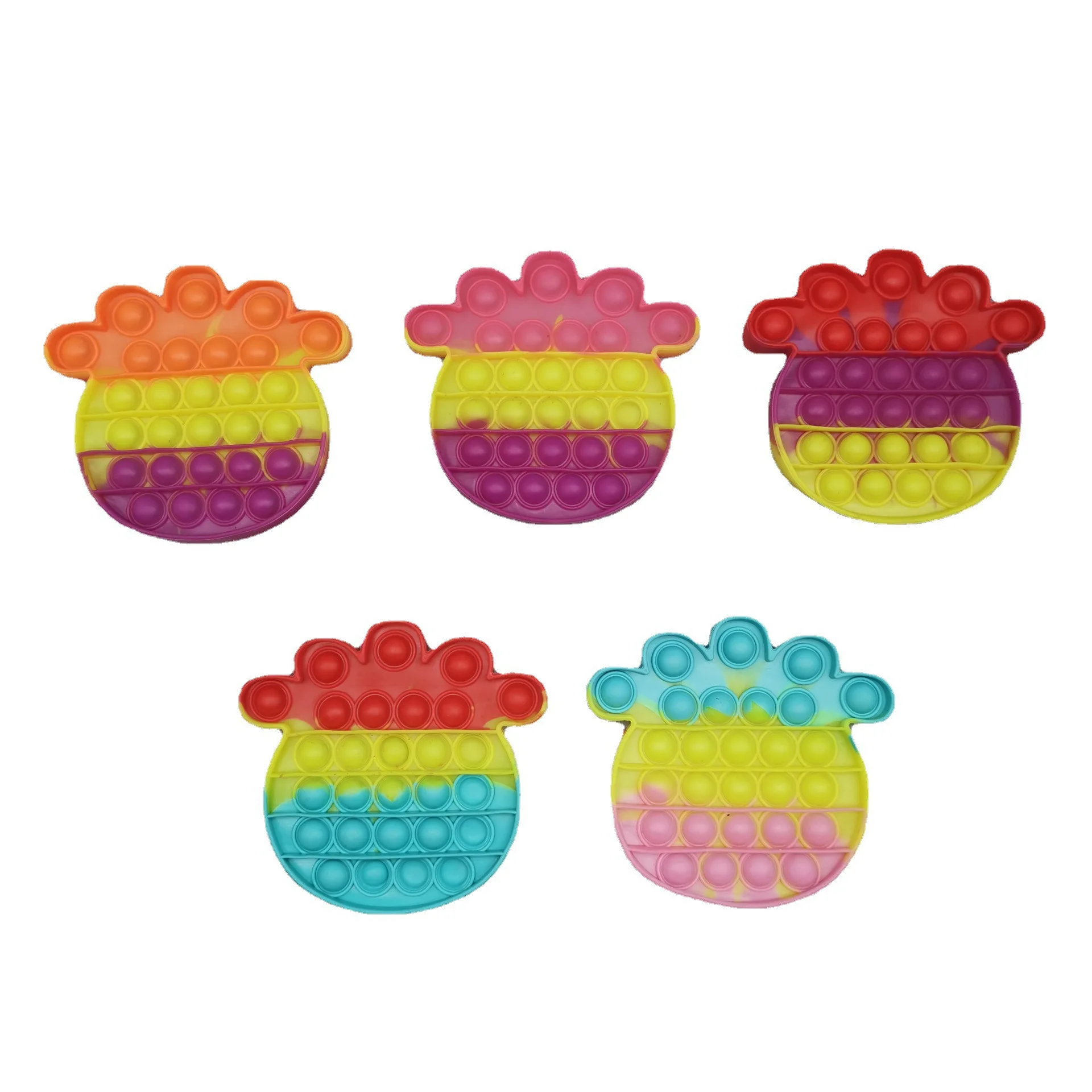 Wholesale relief anxiety stress fidget toy sensory fidget toy warm color changing silicone press toys