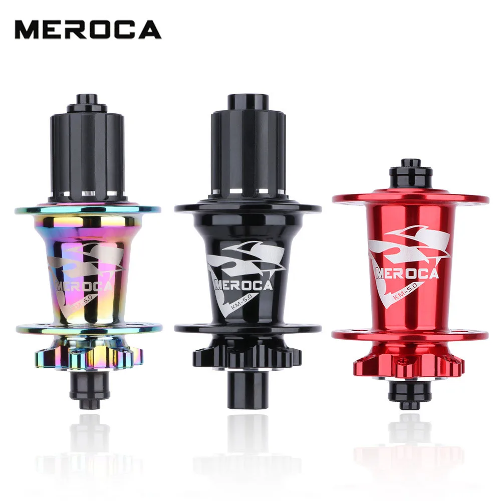 MEROCA Mountain Bike Bicycle Hub 32Holes 100/142mm 100/135mm QR/TA 6pawls 5 Bearings MTB Disc Brake Hub For 8/9/10/11 Speed