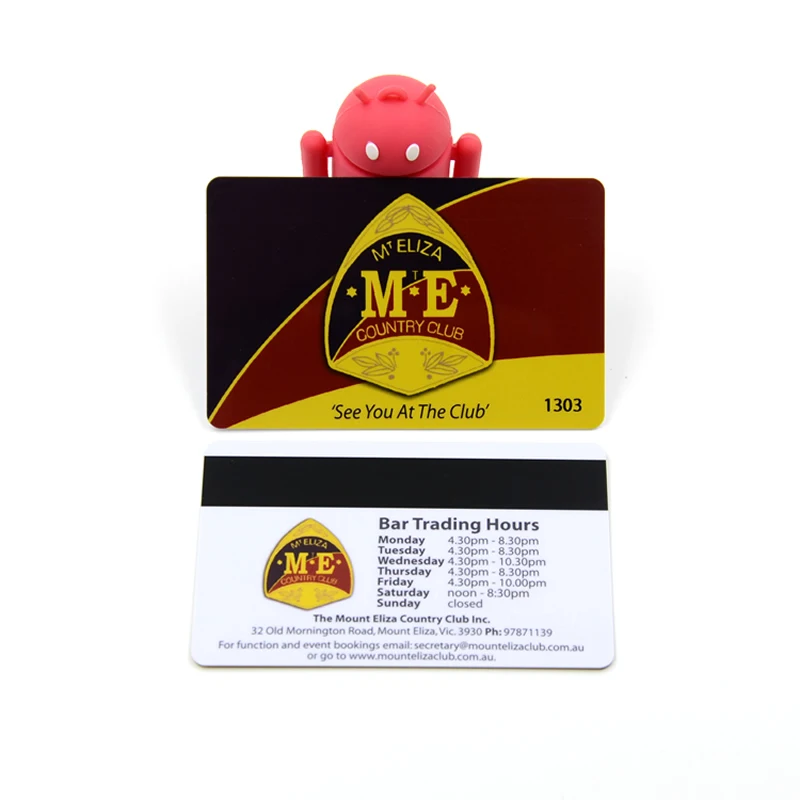plastic loyalty card for membership promotion loco or hico magnetic stripe pvc card manufacturer full color printing member card