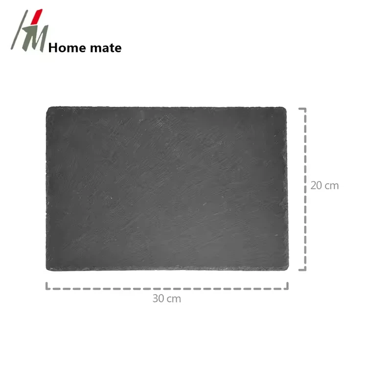 Natural Black Stone Plate Dinning Plate Set Stone Mini Slate Cheese Boards Charcuterie Boards for Cheese and Meat
