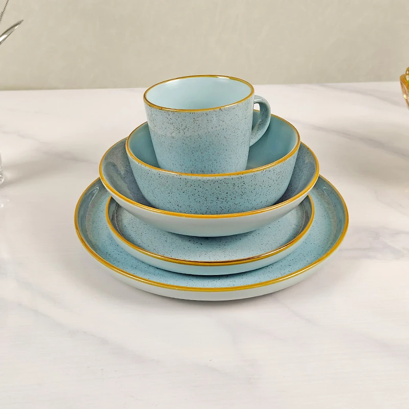 Gift Dinner Sets Ceramic Dinnerware Sets Restaurant Stoneware Tableware Free Sample Ceramic Dinner Plates Safe to Use