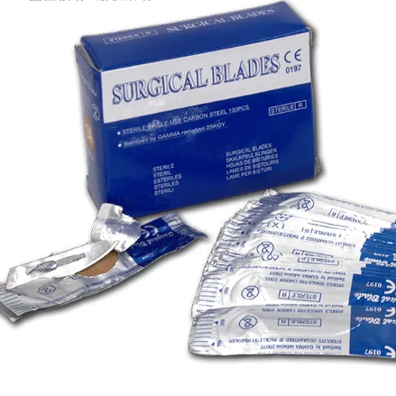 Scalpel Blades #10 with #3 Metal Handle Suitable for Dermaplaning