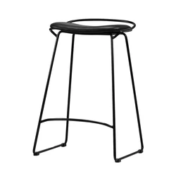 Hot sale metal frame stacking stool bar counter stool Metal Iron Base Bar Stool Chair  with Metal Legs and Footrest