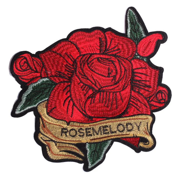 3D Designer Heat Transfer Chenille Embroidery Patch Woven Embroidered Letter Logo Patch Custom Iron On Chenille Embroidery Patch