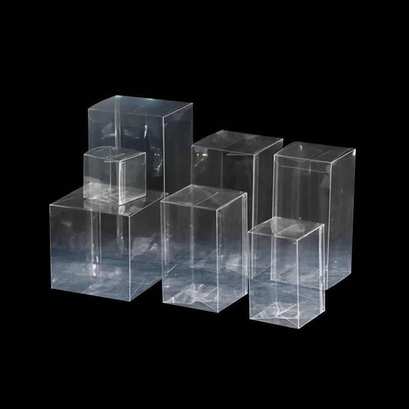 Customized Mini Clear Pet Transparent PVC Acetate Packaging Plastic Boxes