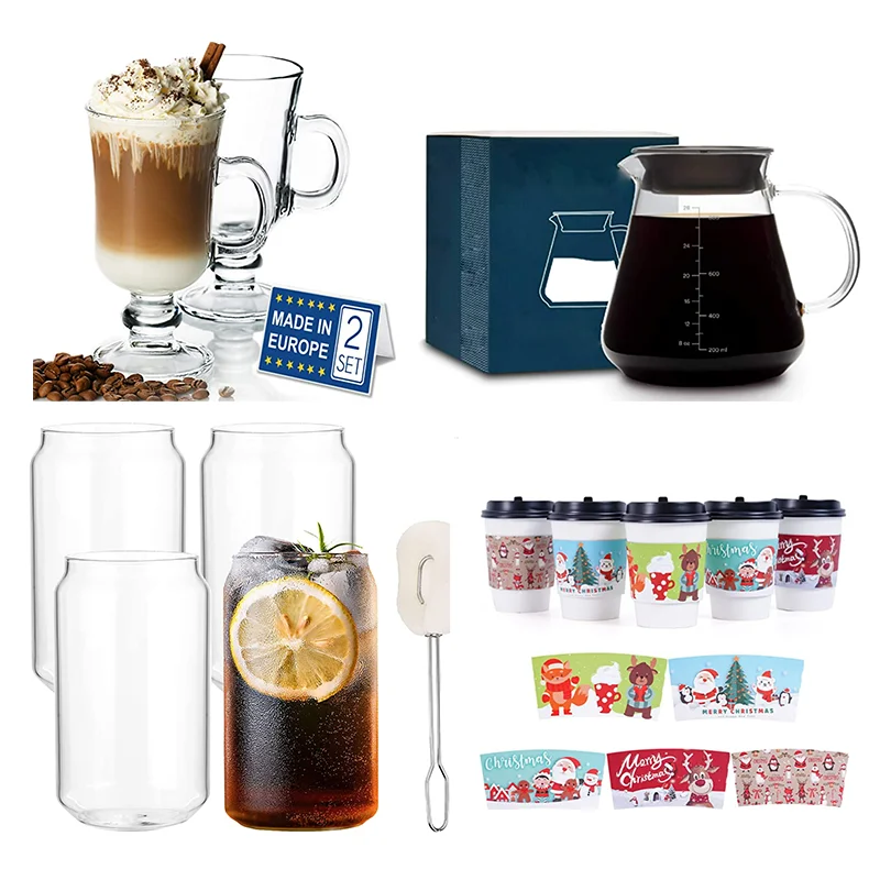 Кофейный набор, оптовая продажа, Классическая банка, стакан, стаканы, чашки с ручкой, кофейные горшки, бумажные чашки, изготовленные на заказ, кафе, ресторан, бутылка Mason